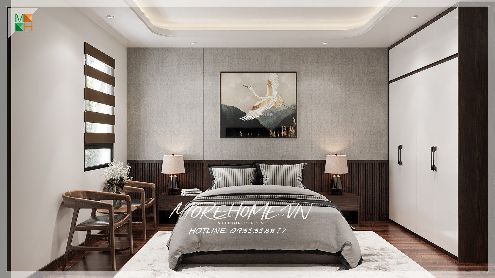 thiết kế nội thất gỗ óc chó